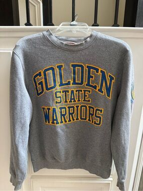 Mitchell & Ness Gray Golden State Warriors Crewneck‎ Sweatshirt